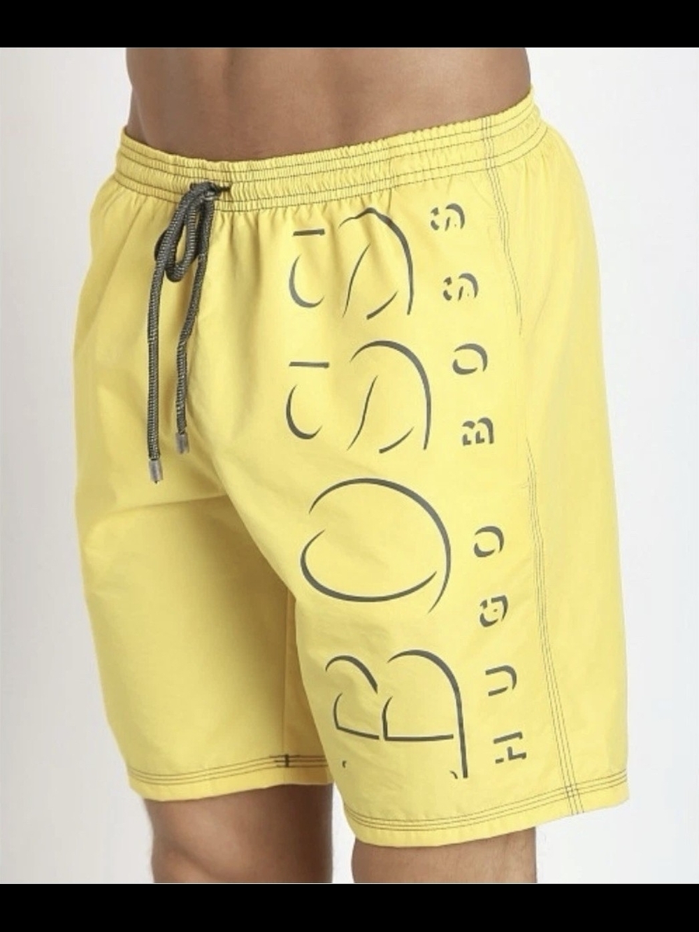 Hugo Boss Mens Yellow Swimware Shorts Size XXL Swim Trunks BOARD SHORTS